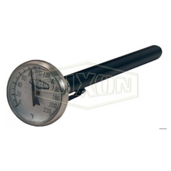 Bi-Metal Pocket Thermometer, 50 to 550DegF, 1 %